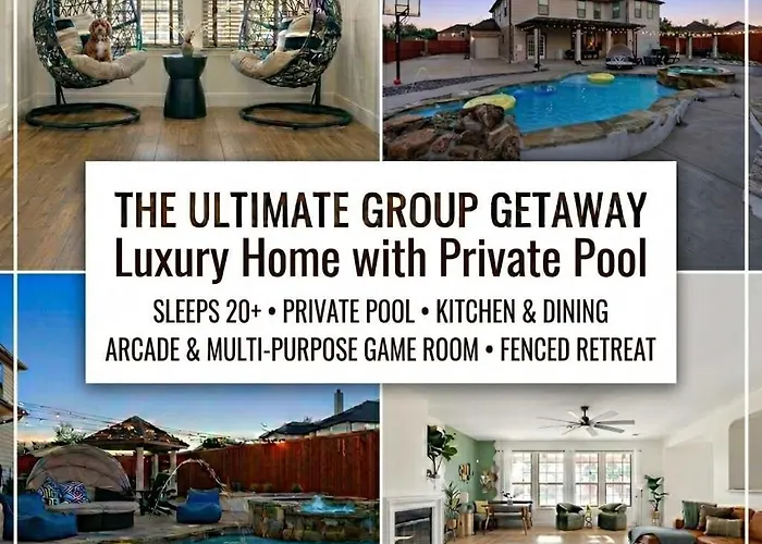 Large Groups' Luxury House - Pool - Sleep 22